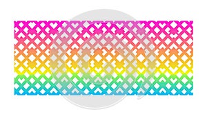 Rainbow Geometric Triangular Line Pattern, vector design Generative AI
