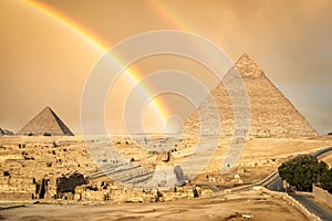 Rainbow in Giza