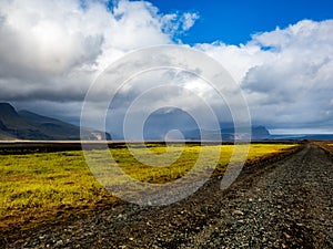 Rainbow in the Glacial Mountains
