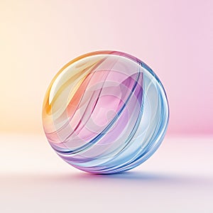 rainbow glass ball