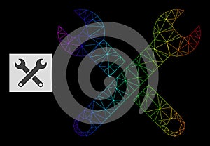 Rainbow Gradient Polygonal Mesh Spanners Icon