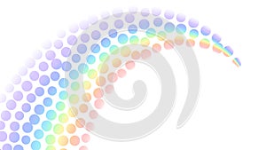 Rainbow gradient, white background. Community tolerance design. Circle color rainbow. Round colorful bright soft design