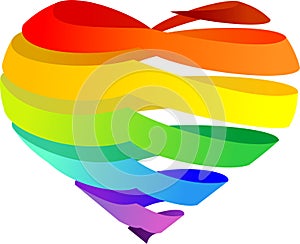 Rainbow heart