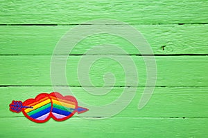 Rainbow hearts with arrow