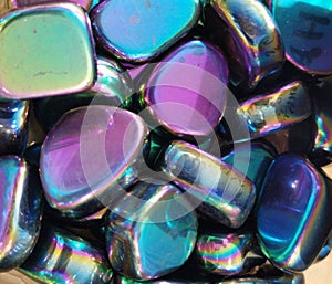rainbow hematite mineral texture photo