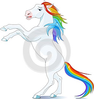 Rainbow horse