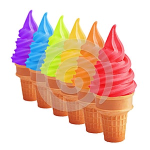 Rainbow Ice Cream