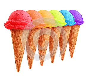 Rainbow Ice Cream