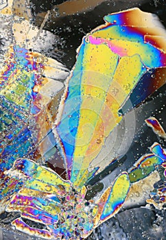 Rainbow of ice crystals