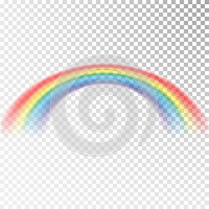 Rainbow icon. Colorful light and bright design element for decorative. Abstract rainbow image. Vector illustration isolated on tra