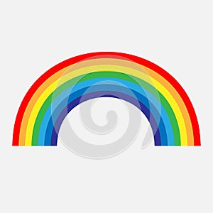 Rainbow icon. Spectrum symbol. Stock - Vector illustration.