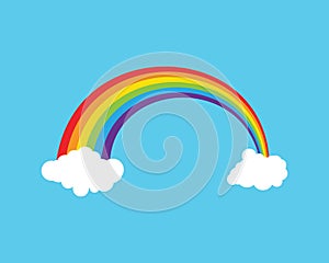 Rainbow icon template vector