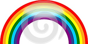 Rainbow icon on trasparent background
