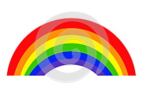 Rainbow icon vector, logo illustration