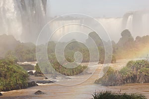 Rainbow and the Iguassu Falls