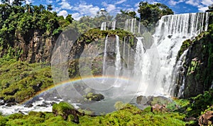 Rainbow at Iguazu Falls, Argentina