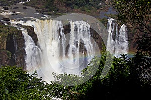 Rainbow in Iguazu waterfall Argentina / South America
