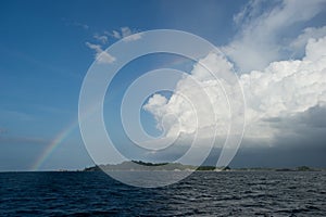 Rainbow island at belitung indonesia