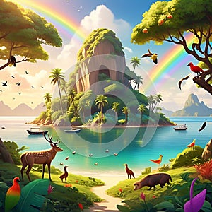 Rainbow Island.