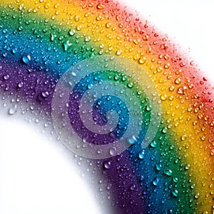 rainbow isolated on claen white background