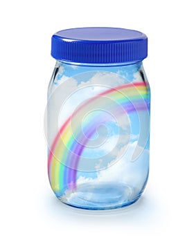 Rainbow In A Jar photo