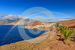 Rainbow landscape Madeira