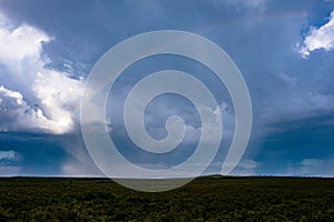 Rainbow Landscape savannah grasslands at the Maasai Mara Triangle National Game Reserve Park And Conservation Areas Exploring Afri