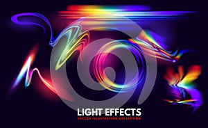 Rainbow Lens Flare Special Effects Vector