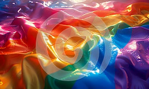 Rainbow LGBT flag, symbol of equality.