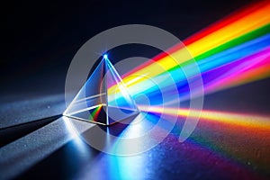 Rainbow light leak prism effect photo