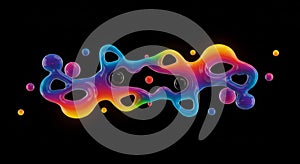 Rainbow Liquid Abstract Digital Art