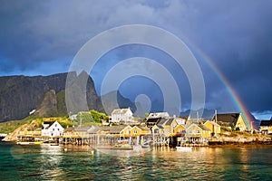 Rainbow in Lofoten Islands