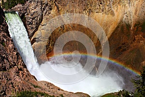 Rainbow at Lower Falls - Yellowstone