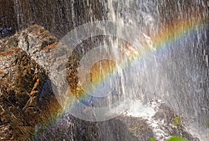 Rainbow at the MacKenzie Falls - Grampians