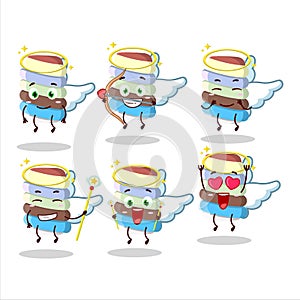 Rainbow marshmallow twist cartoon designs as a cute angel character