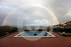 Rainbow in the Mediterranean