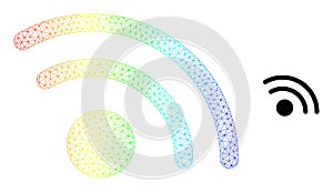 Rainbow Mesh Gradient Wi-Fi Access Point Icon