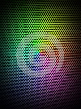 Rainbow metal background