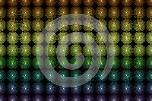 rainbow metallic shiny gleam spiral pattern glow glowing shine circles light art