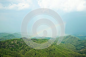 Rainbow in mountain : Thailand