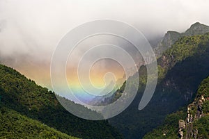 Rainbow in Mountain Valley