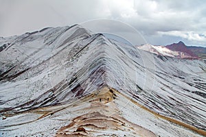 Rainbow mountains or Vinicunca Montana de Siete Colores