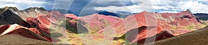 Rainbow mountains or Vinicunca Montana de Siete Colores