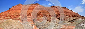 Rainbow mountains at Zhangye Danxia national geopark, Gansu province, China.