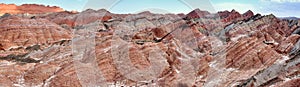 Rainbow mountains at Zhangye Danxia national geopark, Gansu province, China.