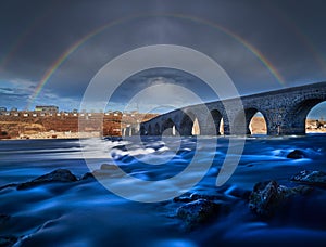 Rainbow at Murad Bridge in Mus Province photo
