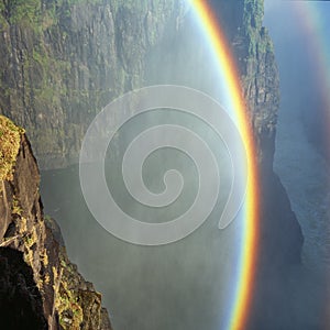 Rainbow near waterfall Victoria
