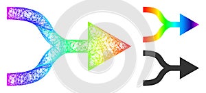 Rainbow Network Gradient Combine Arrow Right Icon