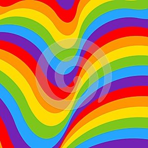 Rainbow opt art background, bright pattern