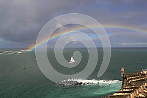 Rainbow over Atlantic